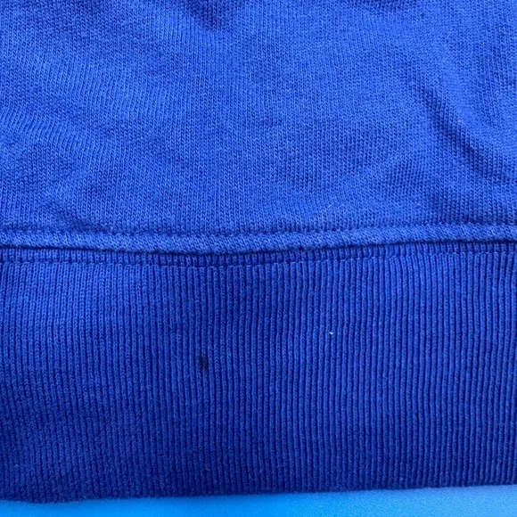 PINK Victoria's Secret Go Big Blue Lace Up Sweatshirt Women's Small S Blue - Picture 6 of 6